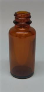 1 oz Glass Packer, Round, Amber, 20-400 GPI finish