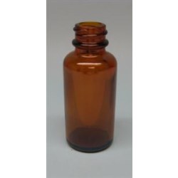 1 oz Glass Packer, Round, Amber, 20-400 GPI finish 