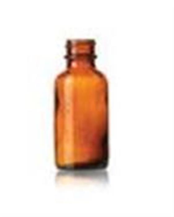 1 oz Glass Boston Round, Round, Amber, 20-405
