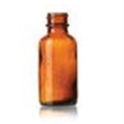 1 oz Glass Boston Round, Round, Amber, 20-405