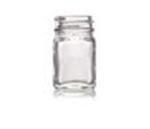 1 oz Glass Straight Sided, Square, Flint, 33-400