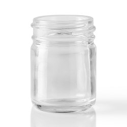 1 oz Glass Jar, Round, Clear, 38-400 GPI finish Straight Sided 