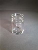1.17 oz Glass Jar, Round, Flint, 38-405