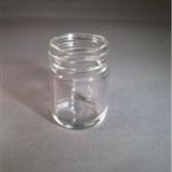 1.17 oz Glass Jar, Round, Flint, 38-405