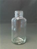 50 ml Glass Boston Round, Round, Flint, 24-410 Tall