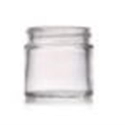 1 oz Glass Jar, Round, Flint, 43-405 Straight Sided