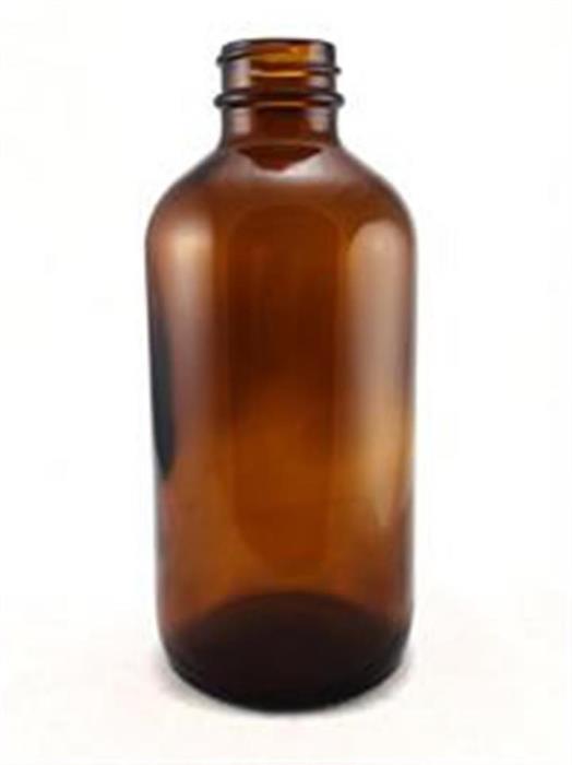2 oz Glass Boston Round, Round, Amber, 20-400