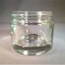 2 oz Glass Jar, Round, Flint, 58-400 Heavy Weight