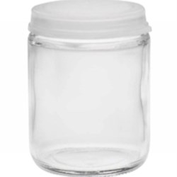 60 ml Glass Jar, Round, Flint, 45Snap finish 