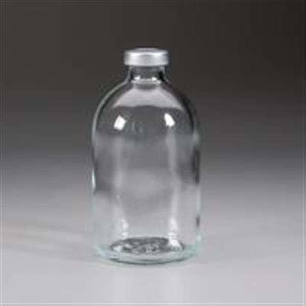100 ml Glass Vial, Round, Amber, 20Special finish Sterile