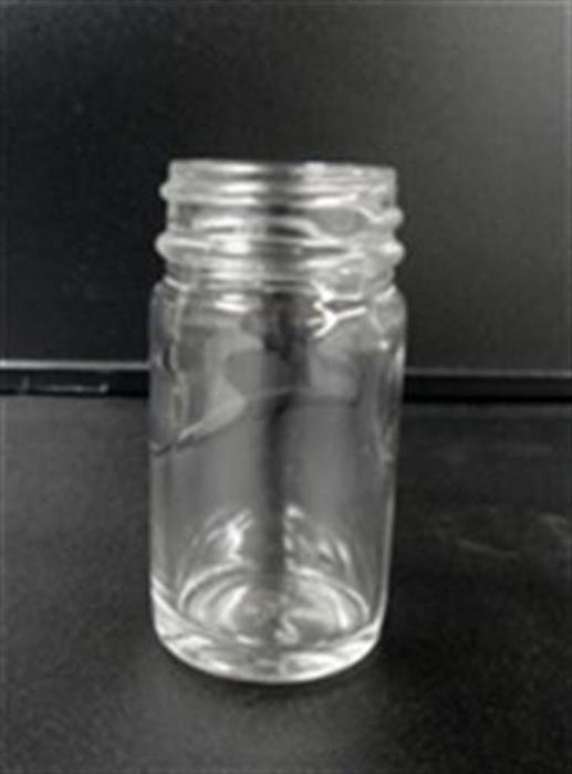2 oz Glass Type 3 Jar, Round, Flint, 38-400 