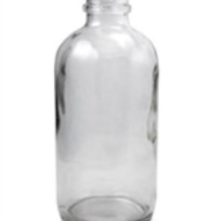 4 oz Glass Type 3 Boston Round, Round, Flint, 22-400 