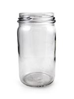 4 oz Glass Jar, Round, Flint, 48-400 GPI finish 