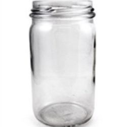 4 oz Glass Jar, Round, Flint, 48-400 GPI finish 