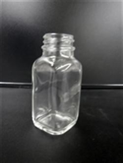 4 oz Glass Jar, Square, Flint, 33-400 GPI finish