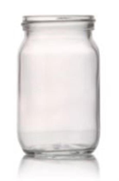 4 oz Glass Jar, Round, Flint, 48-405