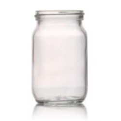 4 oz Glass Jar, Round, Flint, 48-405 