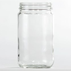 4 oz Glass Jar, Round, Amber, 58-400