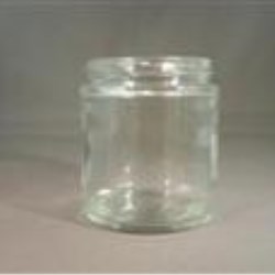 4 oz Glass Jar, Round, Flint, 58-405 Straight Sided