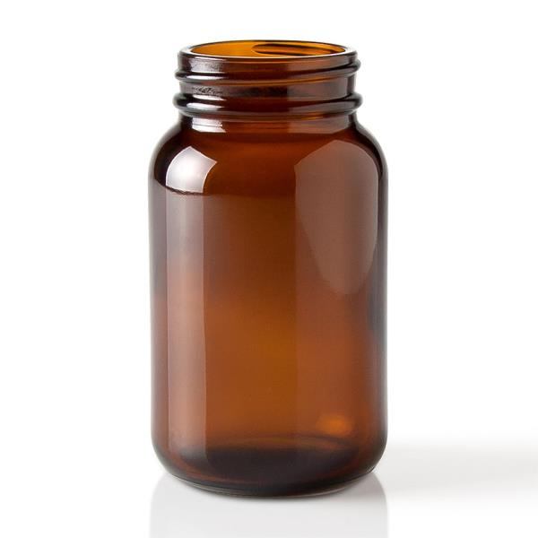 150 cc Glass Packer, Round, Amber, 45-400