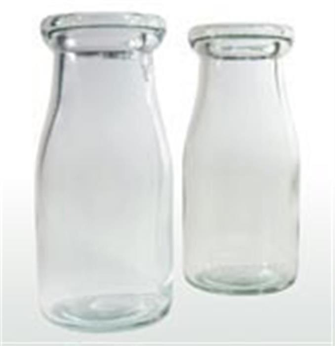 8 oz Glass Carafe/Decanter, Round, Flint,