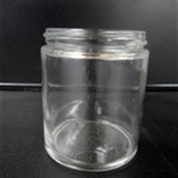 8 oz Glass Jar, Round, Flint, 70-400 GPI finish Straight Sided