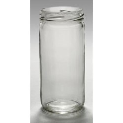 8 oz Glass Jar, Round, Flint, 58-2020 