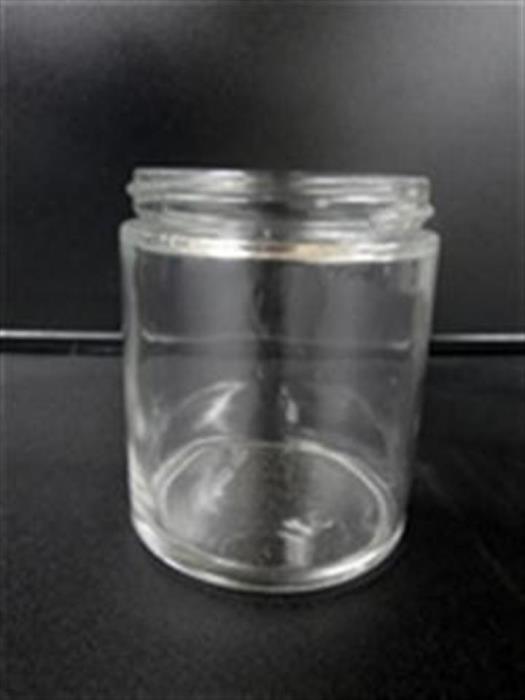 8 oz Glass Jar, Round, Flint, 70-400 Straight Sided
