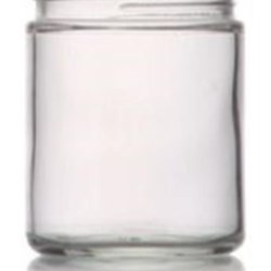 9 oz Glass Jar, Round, Flint, 70-400 Straight Sided