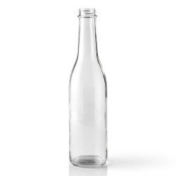 12 oz Glass Long Neck, Round, Clear, 28-405 