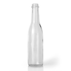 12 oz Glass Long Neck, Round, Flint, 28-485 