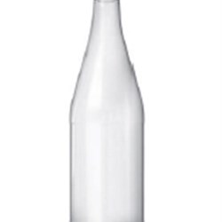 750 ml Glass Long Neck, Round, Flint, 28-1650 