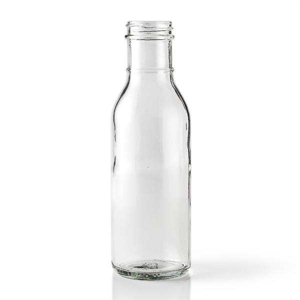 12 oz Glass Long Neck, Round, Clear, 38-405 Ring Neck 