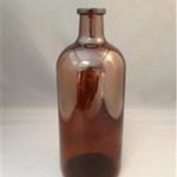 500 cc Glass Type 3 Vial, Round, Amber, 30-2710 