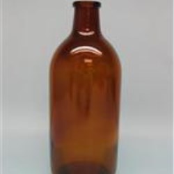 500 ml Glass Type 3 Vial, Round, Flint, 30mm finish Long Neck 