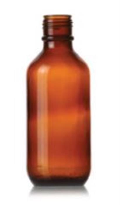 500 ml Glass Packer, Round, Amber, 38-439