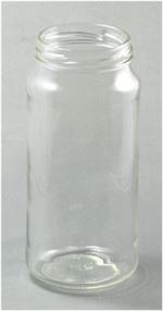 16 oz Glass Jar, Round, Flint, 63-2030 