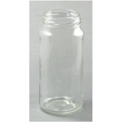 16 oz Glass Jar, Round, Flint, 63-2030 