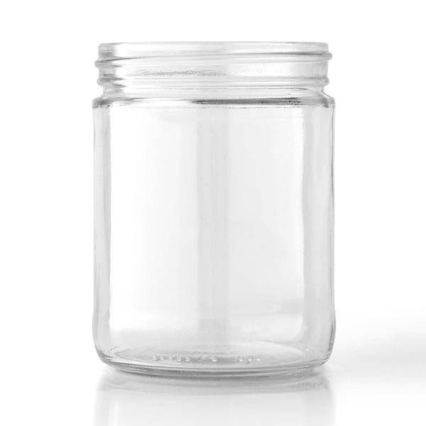 16 oz Glass Jar, Round, Clear, 83-405
