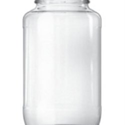 24.45 oz Glass Jar, Round, Flint, 63-2030