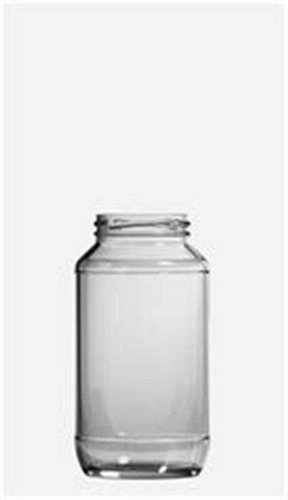 24 oz Glass Jar, Round, Flint, 63Lug finish