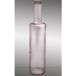 750 ml Glass Commercial Grade Long Neck, Round, Flint, 33Special finish 