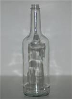 32 oz Glass Long Neck, Round, Flint, 28-405