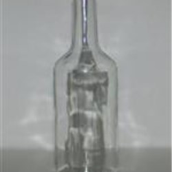 32 oz Glass Long Neck, Round, Flint, 28-405 
