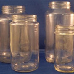 32 oz Glass Jar, Round, Flint, 63-2030