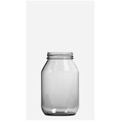 32 oz Glass Jar, Round, Flint, 70-470 