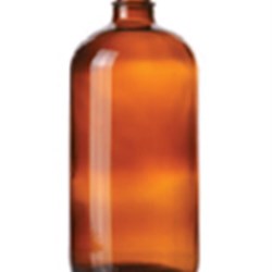 32 oz Glass Boston Round, Round, Amber, 33-405