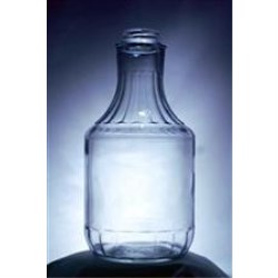 32 oz Glass Carafe/Decanter, Round, Flint, 38-405 Fluted