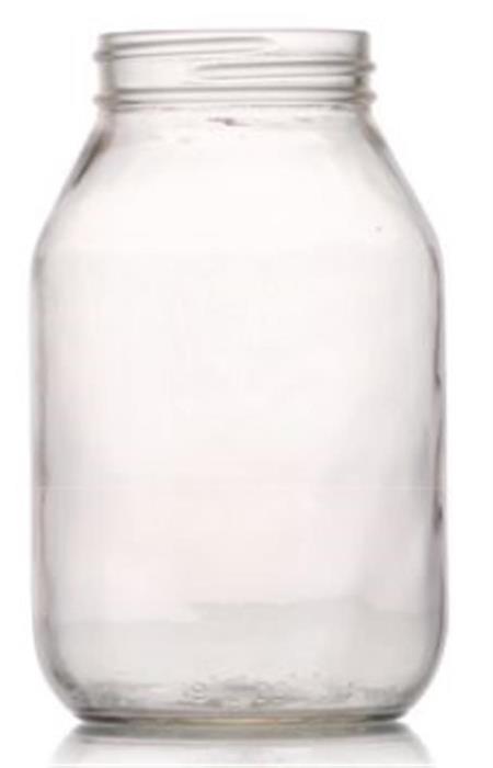 32 oz Glass Jar, Round, Flint, 70-450
