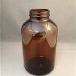 950 cc Glass Packer, Round, Amber, 53-405